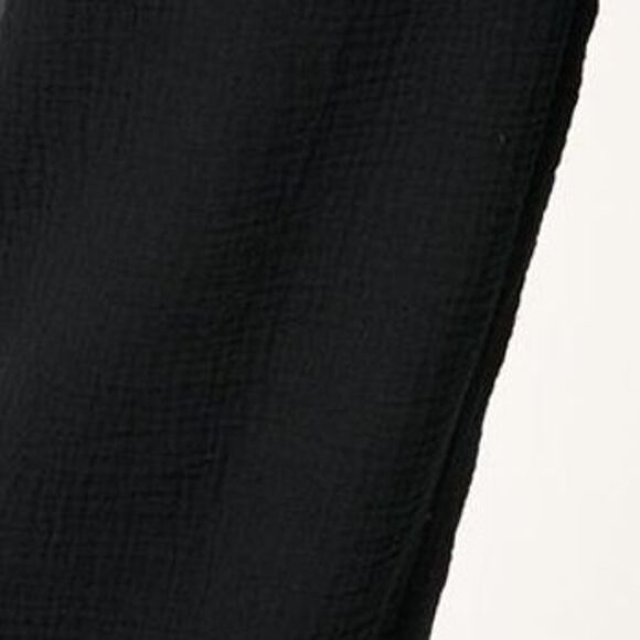 Peace Love World Women's Pants Sz L Boheme Gauze Barrel Leg Ankle Black A648025 - Picture 2 of 4